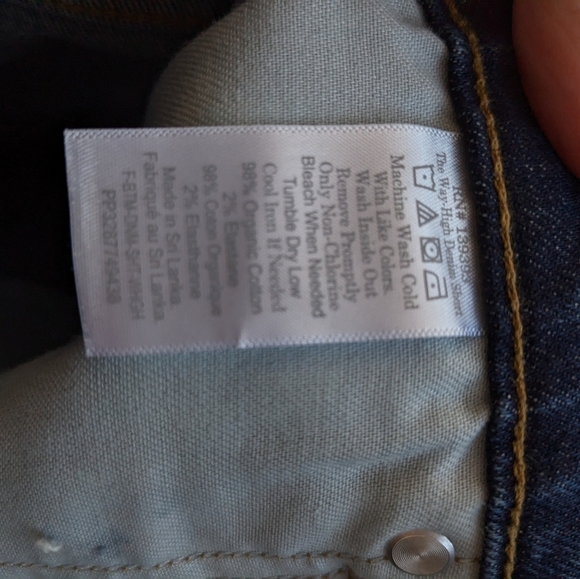 EVERLANE The Way High Cotton Denim Cut-off Shorts NEW Size 23 - Picture 10 of 10